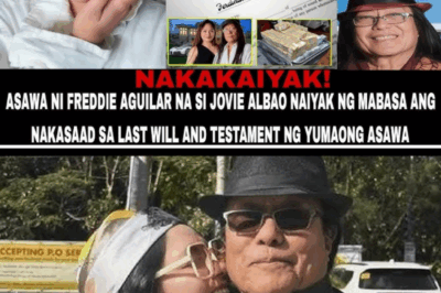 UNBELIEVABLE! Freddie Aguilar’s Wife Jovie Albano Collapses in Tears After Reading His Last Will: What Did Freddie Aguilar Leave Behind? What He Wrote Changed Everything! OMG