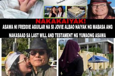 The legal wife of Freddy Aguilar, Jov Albao, also known as Asa Dela Aguilar, couldn’t stop crying after reading what was written in her late husband’s will. She immediately rushed to his grave to say these words…/th