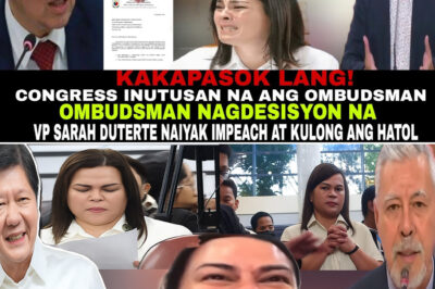KAKAPASOK LANG! OMBUDSMAN NAGDESISYON NA,VP SARAH DUTERTE NAIYAK SA MATINDING HATOL/hi