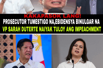 JUST IN: PROSECUTOR TESTIFIES — IMPEACHMENT CASE AGAINST VP SARA DUTERTE OFFICIALLY MOVING FORWARD! Legal Bombshell Hits Congress as Key Witness Comes Forward “No turning back now!” — Impeachment battle poised to shake Philippine politics to its core