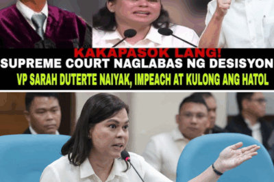JUST IN: SUPREME COURT DROPS DEVASTATING RULING—VP SARA DUTERTE COLLAPSES IN TEARS AS HER CAREER FACES SUDDEN DESTRUCTION!