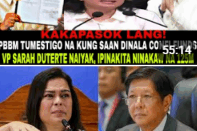 JUST IN: President Bongbong Marcos TESTIFIES — Reveals ₱125 MILLION Allegedly Stolen from Gov’t Funds! VP Sara Duterte Reportedly in Tears After Explosive Disclosure