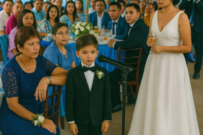 At my brother’s wedding, his bride publicly disrespected me in front of everyone. But before I could react, my 9-year-old son quietly took the microphone—and what he said next changed everything. /dn