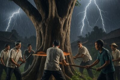 Because of planning, the villagers decided to cut down the old tree at the head of the communal house to make way for the road. Unexpectedly, that night the whole village lost power, thunder and lightning, the next morning every house with children was also…/dn