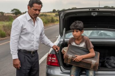 On the Mexico–Querétaro highway, under the scorching midday sun, a man slammed on the brakes in the emergency lane. His face, usually calm, lost all color when he heard a strange noise behind him/th