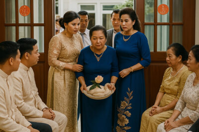 Knowing that her mother-in-law was a monster, on the day of the engagement, as soon as she saw the groom’s family coming to the door, the mother-in-law hurriedly brought out a boiled chicken with a rose in its mouth. /dn