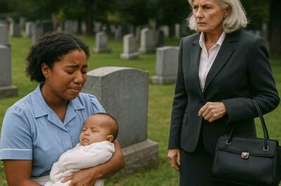 Billionaire Visits Her Son’s Grave And Finds A Black Waitress Crying With A Child – She Was SHOCKED!/dn