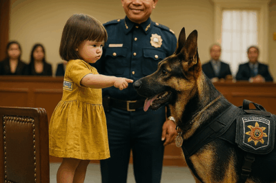 -3-Year-Old Girl Points At Police Dog In Courtroom – and Says only 2 Words! What Happens Next Is Unthinkable… /dn