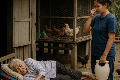 “She’s old, she only knows how to pee, she’s just busy at home” — Elderly Mother Kicked Out and Made to Sleep Near a Chicken Coop. Last Rainy Night, She Suddenly Disappeared… Two Months Later, the Whole Family Was Surprised by a Letter… /dn