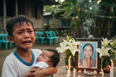 “Umalis na si Mama,” bulong ni Andrea habang yakap-yakap ang maliit niyang unan./hi