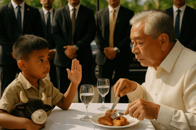 A homeless boy shouts, “DON’T EAT THAT!”… The billionaire freezes when he finds out why!/hi