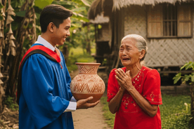 The Orphan Boy Borrowed ₱5,000 from an Old Woman for University Admission — Five Years Later, He Returned with Something That Made Her Burst Into Tears…/hi