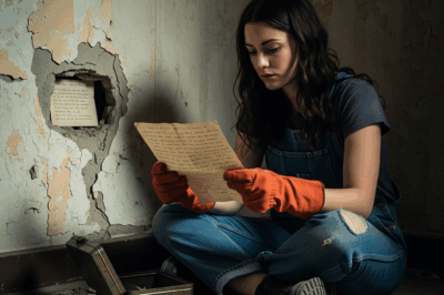 I found a rusty box in the wall while cleaning an abandoned house. Inside was a note from a child…that changed my life forever.