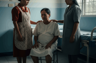 A nameless pregnant woman was abandoned outside the maternity ward on a rainy night… Until the head doctor stepped out, saw her face — and froze, haunted by a past he thought was buried forever.