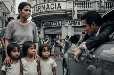 Billionaire sees his ex-girlfriend whom he abandoned 6 years ago waiting for an Uber with three children identical to him, what he did not know was that those children were Julián Castañeda