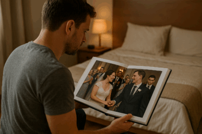 My wife went missing during our honeymoon without a word of explanation. I searched for her frantically—until I looked back at our wedding photos, and a detail in one of the pictures sent chills down my spine, revealing the whole truth…/th