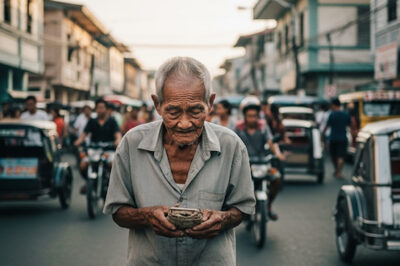 The father sold the land and brought money to his son, but unexpectedly his son’s words made him leave quietly. /dn