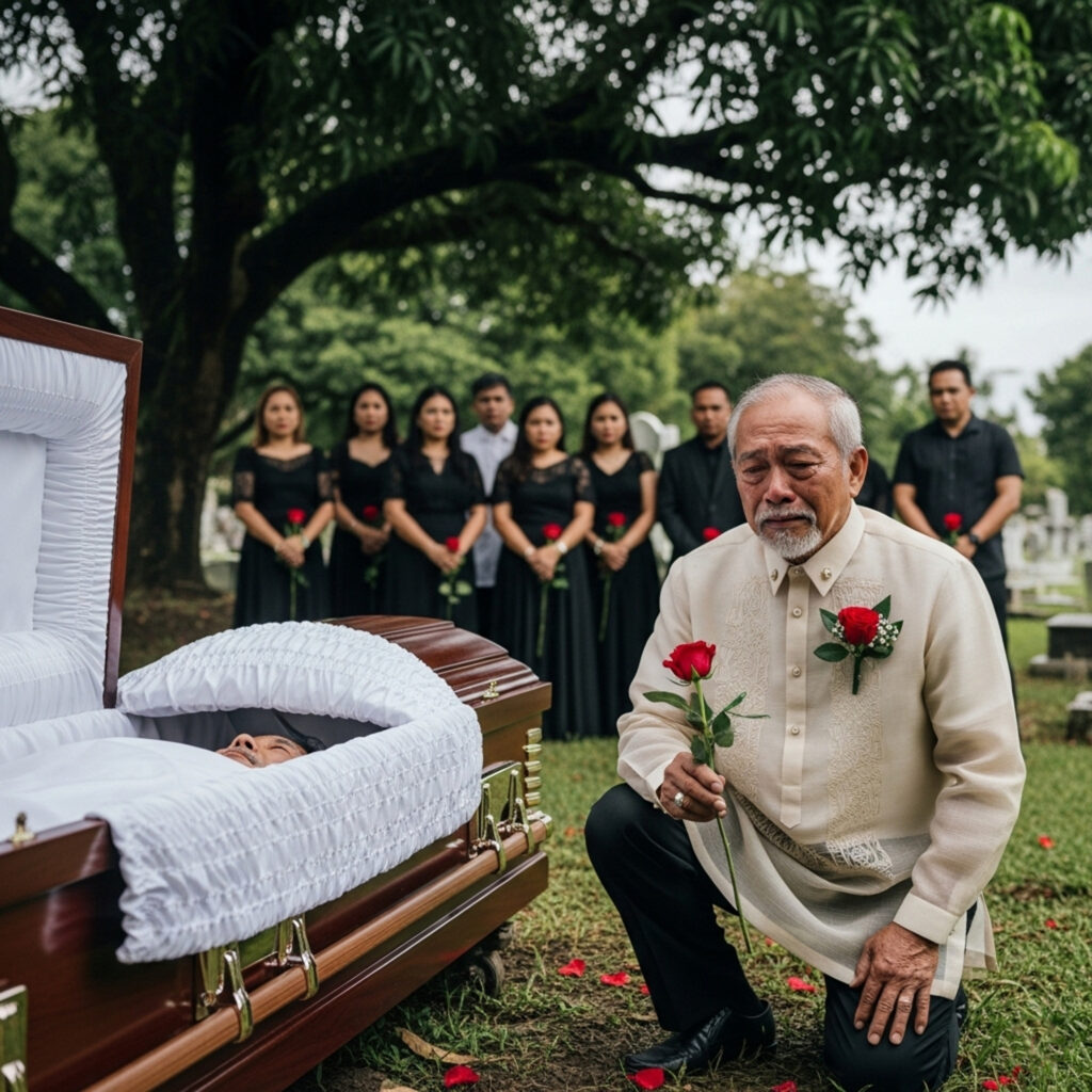 During the funeral, the grandfather suddenly heard strange noises