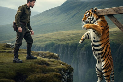 I saved a tigress that was hanging from a cliff and barely holding on but what happened next changed my life forever /dn