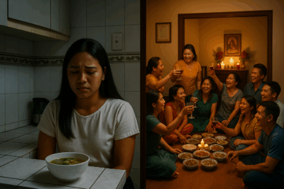 “This house is crowded, it’s more convenient for you to eat separately,” my mother-in-law said coldly, as if I were an outsider./hi