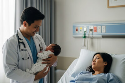 Inihatid ng doktor ang sanggol ng dating magkasintahan, namumutla nang makita ang bagong silang na sanggol/hi