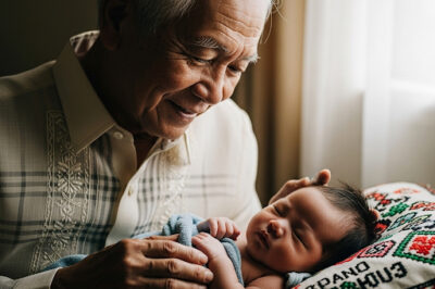 During my second pregnancy, I had severe morning sickness and didn’t want to cook, so my husband often bought me take-out food. That day, my father-in-law came to visit, holding a big bag in his arms and something fell out, making me cry./hi