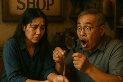 Pinalayas ako ng asawa ko sa bahay at hinihingi ang diborsyo. Wala na akong magawa kundi pumunta sa isang sanglaan upang ibenta ang kuwintas na suot ko mula pagkabata. Ngunit nang makita ito ng may-ari ng sanglaan, sinabi niya ang isang bagay na nagpayanig sa buong pagkatao ko…/hi