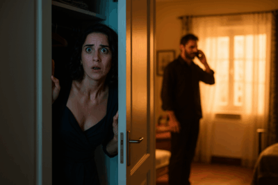 She hid in the closet to surprise him… and overheard how he was planning to destroy her../th