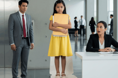 When a girl in a yellow dress walks alone into the headquarters of a multinational and says: “I’m coming to do my mom’s interview,” no one imagines what she’s about to do