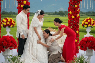 I Hired a Young, Beautiful, and Hardworking Maid Who Kept the House Spotless — But on My Son’s Wedding Day, She Suddenly Rushed Forward, Knelt Down, and Confessed a Shocking Truth That Threw the Entire Ceremony into Chaos…