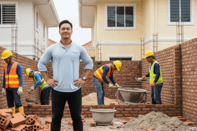 The neighbor built a gate encroaching on my house for 10 cents, I didn’t say anything, just brought exactly 1 thing next to the wall of the house, the next day I saw him knock down the wall back to 50 cents