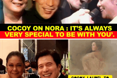 POWERFUL REVELATION! Cocoy’s heartfelt message to Nora sent shockwaves through fans — confessing it’s ‘always special to be with her,’ he unveiled emotions so raw and unexpected that the entire showbiz world is left buzzing.