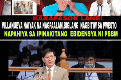 JUST IN! Villanueva breaks down in TEARS as he finally resigns from his post 😱 PBBM allegedly uncovers the truth behind his exit—netizens stunned by the shocking turn of events!