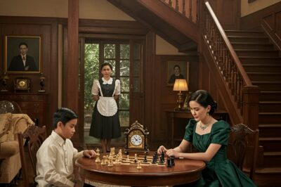 A wealthy woman invites her maid’s son to play chess for fun, unaware that he is a prodigy./hi