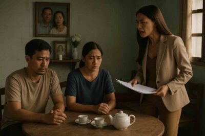 “When our parents were sick, my sister didn’t care at all and left everything for my wife and me to handle. But on the day they passed away, she suddenly returned, demanding a share of the inheritance—and revealed a shocking secret that left me speechless.”/th