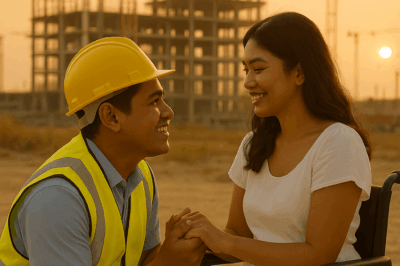 ISANG CONSTRUCTION WORKER ANG GINASTOS ANG LAHAT NG IPON UPANG PAKASALAN ANG ISANG LUMPO NA BABAE — PERO ANG NANGYARI SA GABI NG KANILANG KASAL AY NAGPATUNAY NA MAS MAYAMAN SIYA KAYSA SA SINUMANG NANALO SA LOTERYA