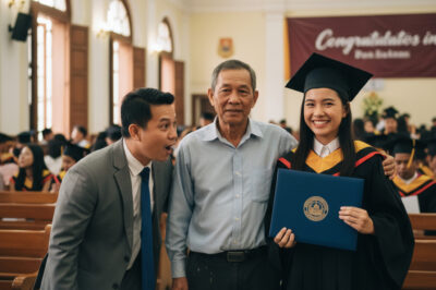 Ang aking stepfather ay isang construction worker sa loob ng 25 taon at pinalaki ako upang makuha ang aking PhD. Tapos natigilan ang guro ng makita siya sa graduation ceremony. /dn