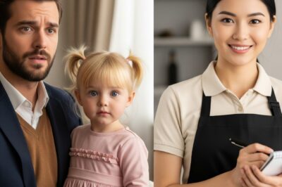 “Daddy, that waitress looks just like Mommy!” — The millionaire turned around and froze… His wife had died!/th