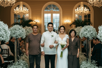 Isang matandang mag-asawang pulubi ang lumitaw sa kasal ng kanilang matagumpay na anak; sa buong pagdiriwang sila ay nanatiling nakatayo, nanginginig, nang hindi inaanyayahan na maupo… at ang nangyari pagkatapos ay ganap na hindi inaasahan./hi