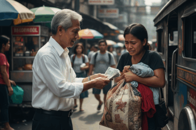 Natigil ang nag-iisang ina na nagtatrabaho bilang maid nang makita siya ng boss sa istasyon ng bus at binigyan siya ng pera para umuwi, ngunit pagkaalis niya, tumawag ang boss at sumigaw ng malakas