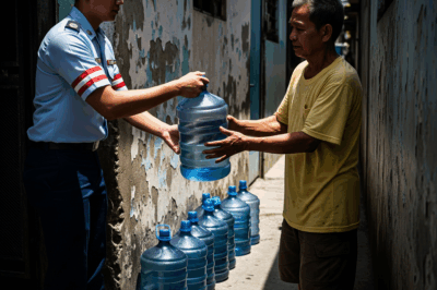 Isang 75-taong-gulang na lalaki ang nag-oorder ng 14 na kaso ng mineral water araw-araw. Naghinala ang delivery man at tumawag sa pulisya. Pagbukas niya ng pinto, nagulat ang lahat.