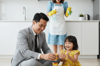 THE HUMBLE MAID TAKES HER LITTLE DAUGHTER TO WORK… AND THE MILLIONAIRE’S GESTURE LEFT EVERYONE IN SHOCK