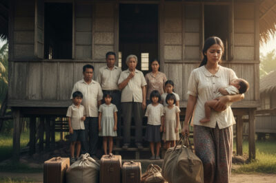 Nang matuklasan na ang buong pamilya ng kanyang asawa ay nagtatago sa katotohanang ipinagbubuntis niya ang kanyang maybahay, hinintay ng misis na may gawin ang anibersaryo ng kamatayan at pagkatapos ay kinuha ang bata at umalis./hi