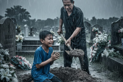 The boy insisted that his father dig up his mother’s grave, and when the coffin lid was opened, everyone was stunned by the scene before their eyes./hi