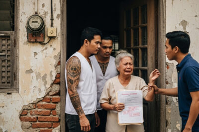 Ibinenta ng biyenan ang lahat ng kanyang lupa at bahay para mabayaran ang utang ng kanyang panganay na kapatid sa sugal. Eksaktong isang buwan ang lumipas, kinailangan niyang malungkot na umupa ng bahay na may maliit na pensiyon./hi
