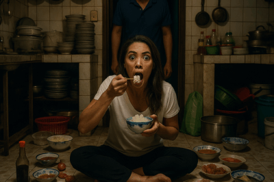 Tuwing may bisita sa bahay, sinabihan ng asawa ang kanyang asawa na kumain sa kusina. Minsan ay binuksan niya ang pinto ng kusina at labis na ikinagulat niya ang tanawin sa harap ng kanyang mga mata./hi