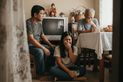Since the day I welcomed my stepfather to live with me, the money in the cupboard has been gradually decreasing. I secretly followed him and was SHY at the truth./hi