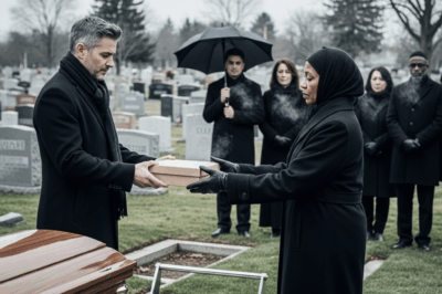 At His Wife’s Funeral, the Black Housekeeper Slipped the Billionaire a Box—Inside Was the Truth/th