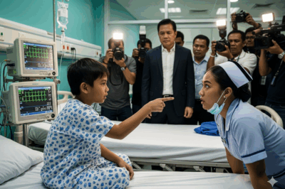 “Don’t believe her! She’s not a nurse, she’s…” – A boy shouted in the hospital at the billionaire, and the truth left everyone shocked…/th