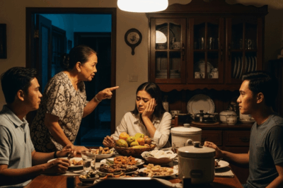 My mother-in-law slapped me right at the dinner table and ordered me to give 300 million so my brother-in-law could buy a house — I quietly disappeared, and the day I returned stunned the whole family./th